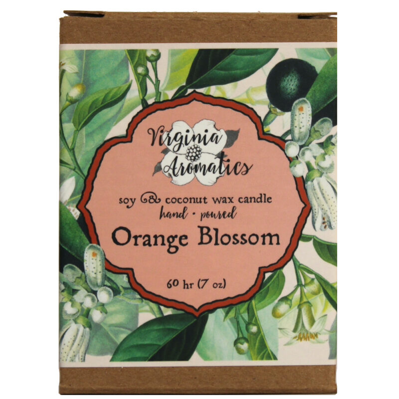 Virginia Aromatics Candle Orange Blossom box front