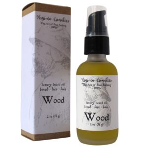 Virginia Aromatics Beard Oil serum pump bottle with box