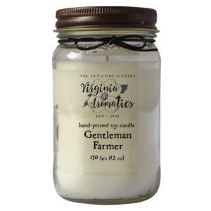 Virginia Aromatics Farmhouse Mason Jar Candle Gentleman Farmer